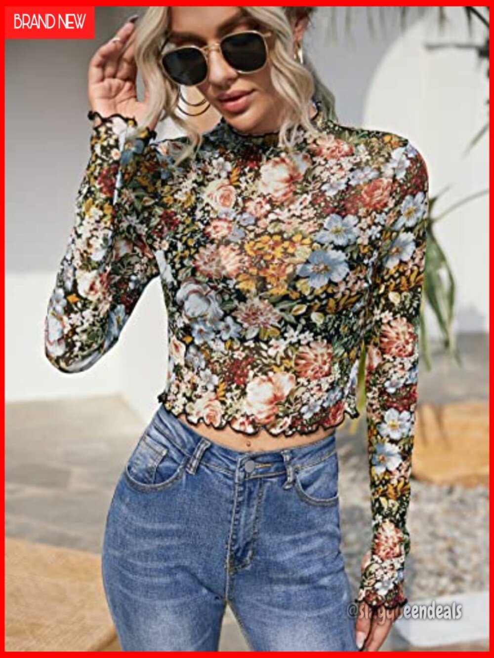 Sheer Mesh Long Sleeve T-Shirt Slim Fit Clubwear Night Out Party - Picture 3 of 5